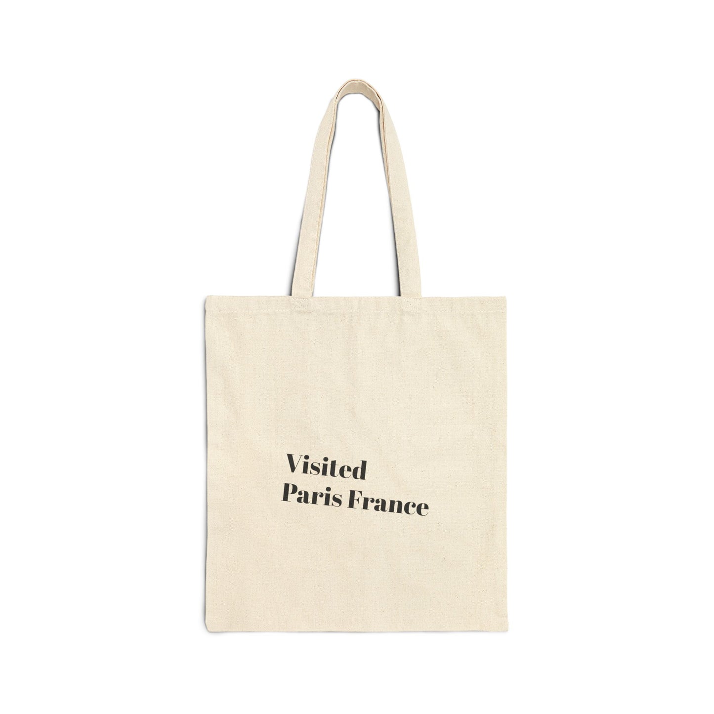 Canvas Tote Bag with Travel & Wellness Quotes, Eco-Friendly Shopping Tote, Gift for Travelers, Paris Souvenir, Sustainable Fashion